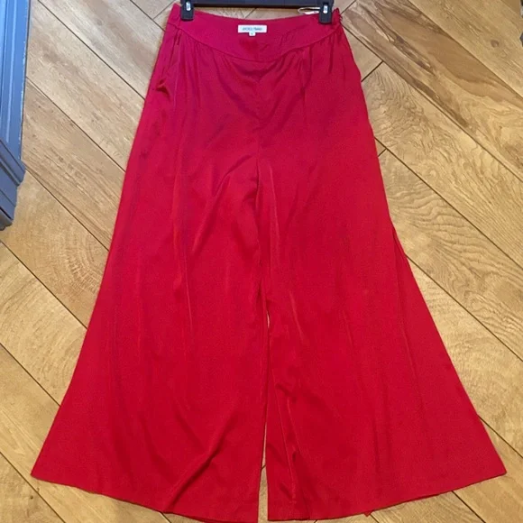 Andrea Iyamah Red Silk Pants Set - Picture 4 of 5